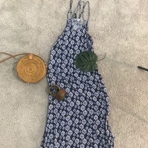 H&M DIVIDED Long Maxi Summer Strappy Back Dress